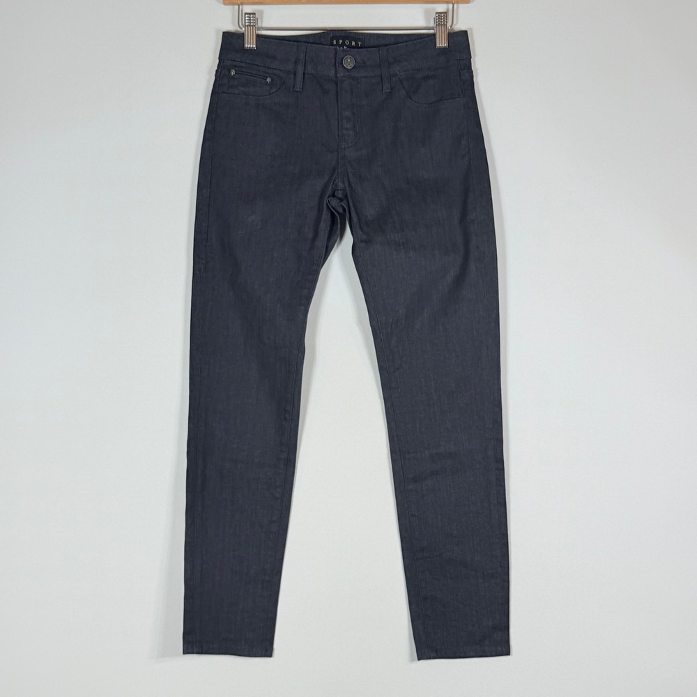 The Kooples Sport Women 26 Jeans Dark Wash Skull Pocket Skinny Elevated Chic